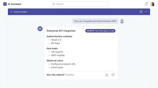 Giao diện demo B2B và công nghệ